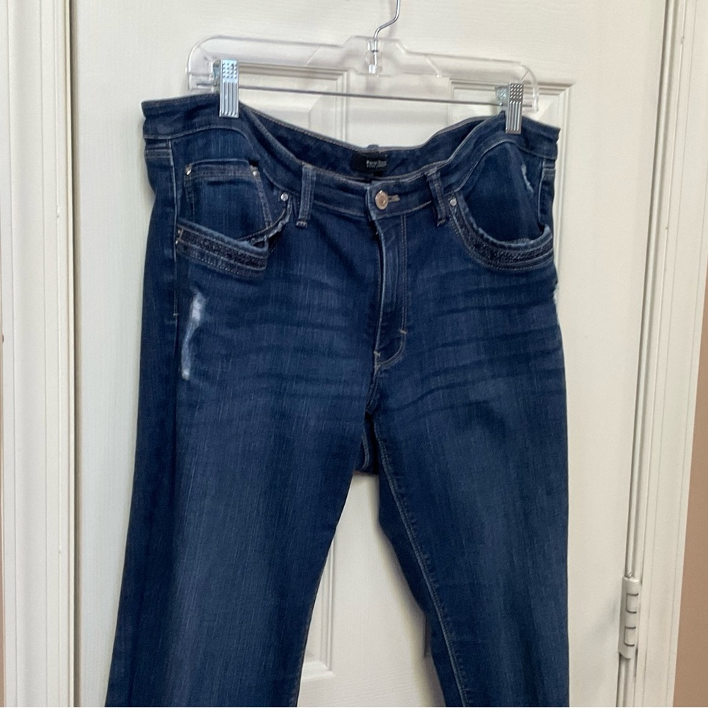 White House Black Market Dark Blue Straight Leg Jeans